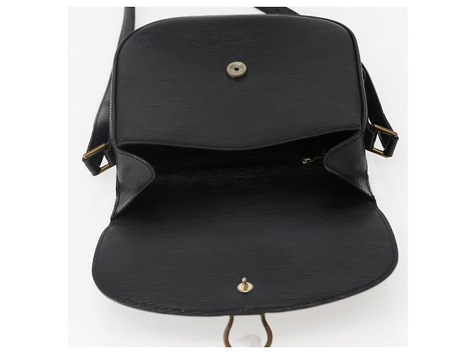 LOUIS VUITTON Sac Saint Cloud GM en Épi Monogram Noir M52192 Auth LV 144110 - vue 15