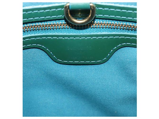 LOUIS VUITTON Borsa Vernis Wilshire Boulevard Blu Galattico M93646 LV Auth BA6406 - vista 17