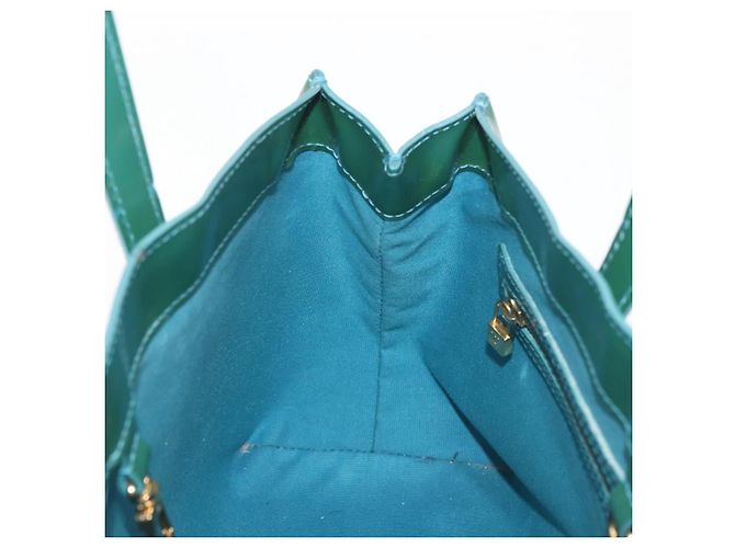 LOUIS VUITTON Borsa Vernis Wilshire Boulevard Blu Galattico M93646 LV Auth BA6406 - vista 20