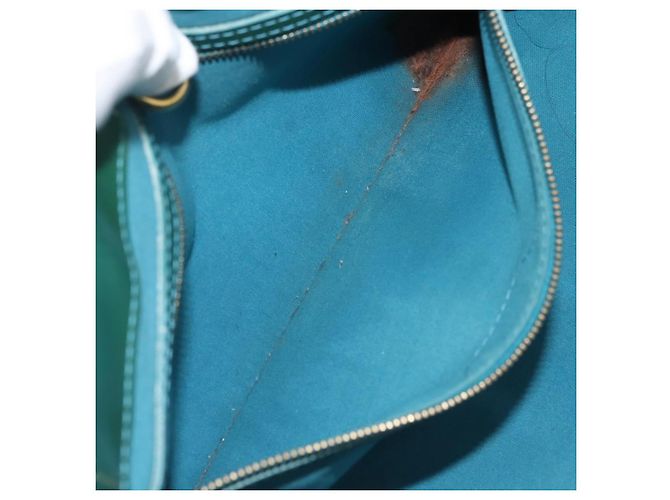 LOUIS VUITTON Borsa Vernis Wilshire Boulevard Blu Galattico M93646 LV Auth BA6406 - vista 21