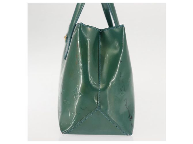 LOUIS VUITTON Borsa Vernis Wilshire Boulevard Blu Galattico M93646 LV Auth BA6406 - vista 5