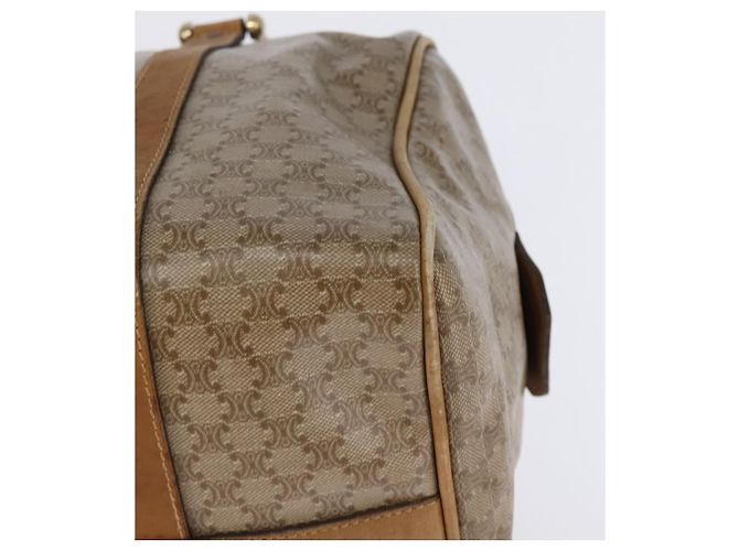 Céline Boston Bag aus Macadam-Canvas CELINE PVC Beige Gold Auth BA6457 Golden - Ansicht 11