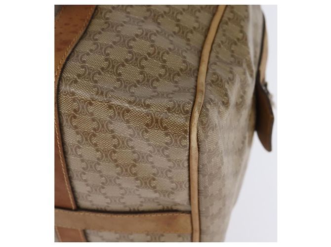 Céline Boston Bag aus Macadam-Canvas CELINE PVC Beige Gold Auth BA6457 Golden - Ansicht 13