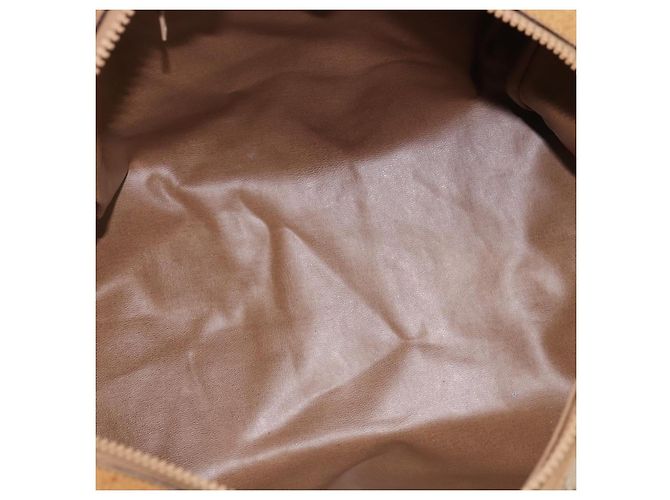 Céline Boston Bag aus Macadam-Canvas CELINE PVC Beige Gold Auth BA6457 Golden - Ansicht 17
