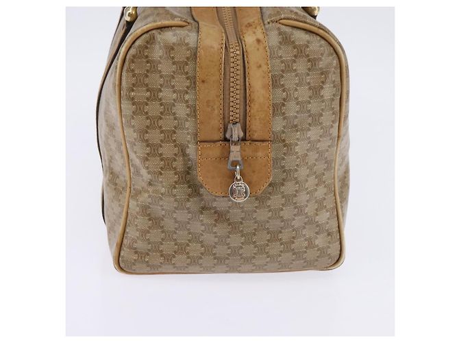 Céline Boston Bag aus Macadam-Canvas CELINE PVC Beige Gold Auth BA6457 Golden - Ansicht 4