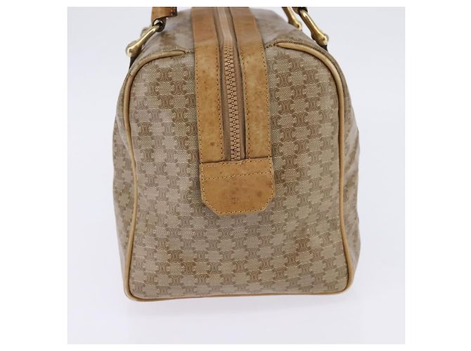 Céline Boston Bag aus Macadam-Canvas CELINE PVC Beige Gold Auth BA6457 Golden - Ansicht 5