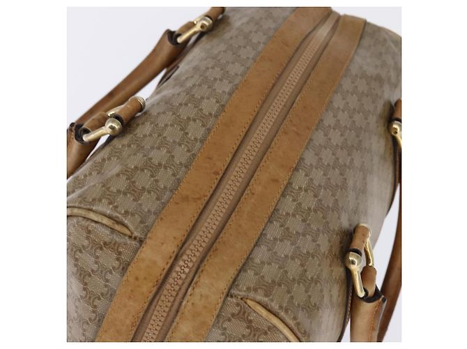 Céline Boston Bag aus Macadam-Canvas CELINE PVC Beige Gold Auth BA6457 Golden - Ansicht 6