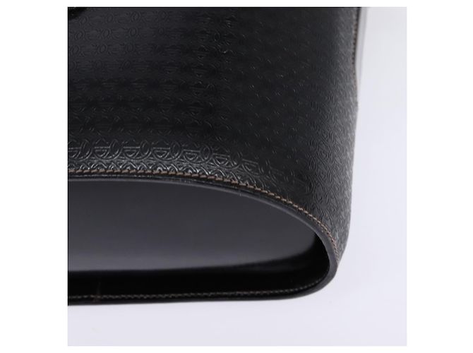 Borsa a Spalla Intrecciata GUCCI in Pelle Nera e Oro 001 33 0998 Auth 144140 Nero D'oro - vista 11