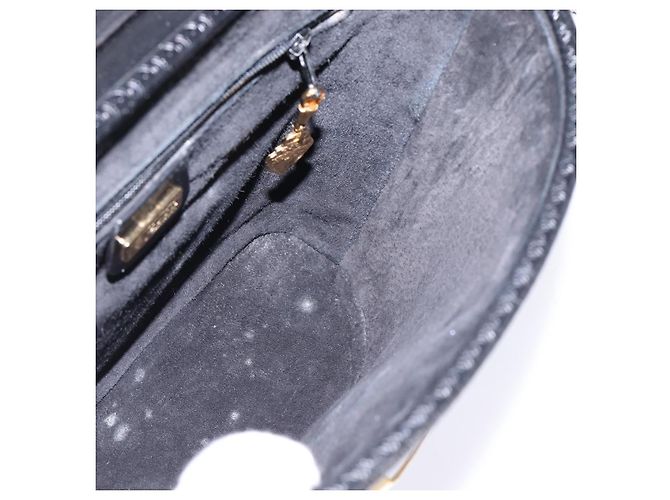 Borsa a Spalla Intrecciata GUCCI in Pelle Nera e Oro 001 33 0998 Auth 144140 Nero D'oro - vista 18