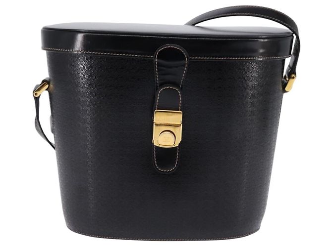 Borsa a Spalla Intrecciata GUCCI in Pelle Nera e Oro 001 33 0998 Auth 144140 Nero D'oro - vista 2