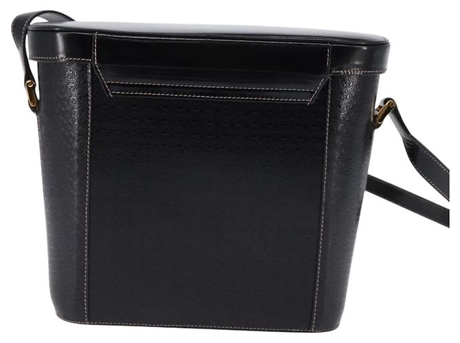Borsa a Spalla Intrecciata GUCCI in Pelle Nera e Oro 001 33 0998 Auth 144140 Nero D'oro - vista 3
