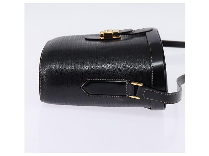 Borsa a Spalla Intrecciata GUCCI in Pelle Nera e Oro 001 33 0998 Auth 144140 Nero D'oro - vista 5