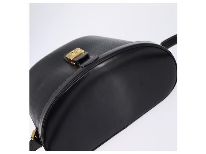 Borsa a Spalla Intrecciata GUCCI in Pelle Nera e Oro 001 33 0998 Auth 144140 Nero D'oro - vista 6