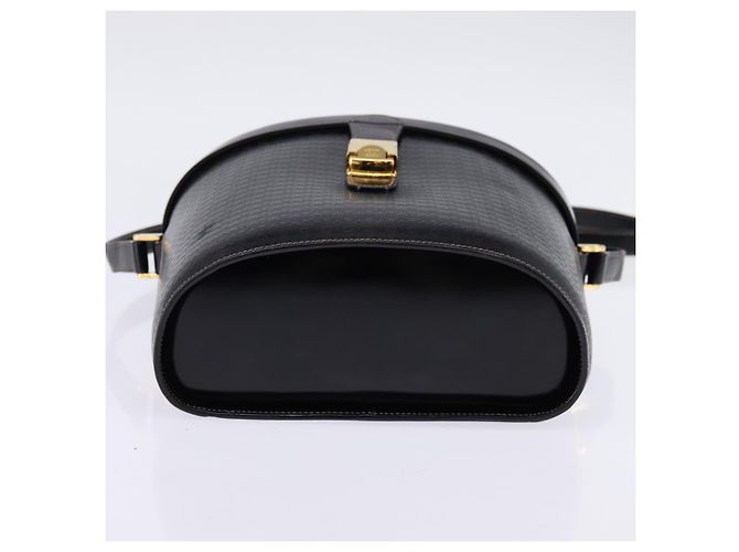 Borsa a Spalla Intrecciata GUCCI in Pelle Nera e Oro 001 33 0998 Auth 144140 Nero D'oro - vista 9