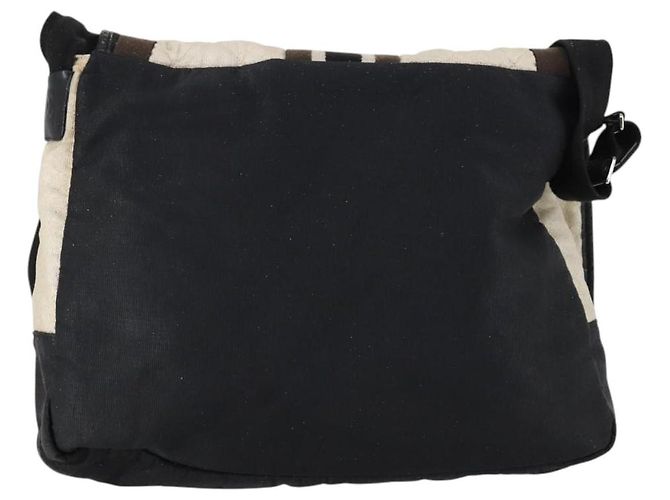 CHANEL Borsa a Spalla Matelassé Sportiva in Tela Bianca Argento CC Auth 142035 Bianco - vista 3