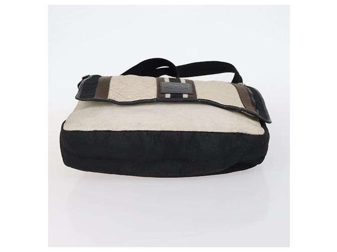CHANEL Borsa a Spalla Matelassé Sportiva in Tela Bianca Argento CC Auth 142035 Bianco - vista 9