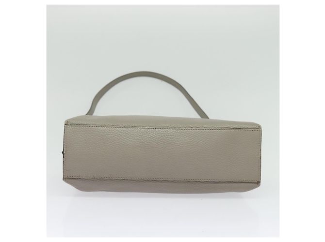 GUCCI Bamboo Daily Handtasche Leder 2way Grau Silber 370831 Auth BA4687 - Ansicht 11