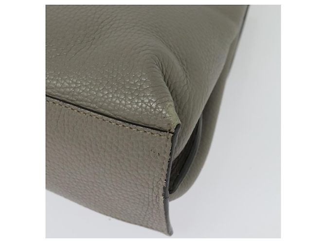 GUCCI Bamboo Daily Handtasche Leder 2way Grau Silber 370831 Auth BA4687 - Ansicht 15