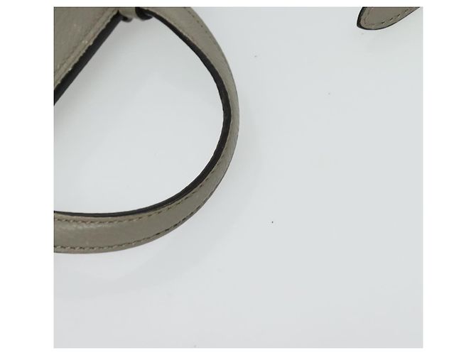 GUCCI Bamboo Daily Handtasche Leder 2way Grau Silber 370831 Auth BA4687 - Ansicht 7