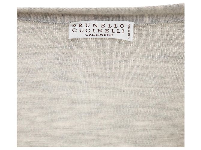 Top de cachemira Brunello Cucinelli Gris - vista 6