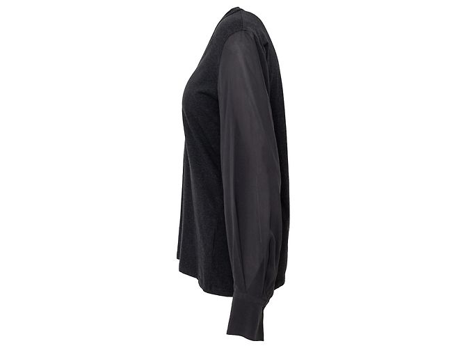 Top de manga larga Brunello Cucinelli Gris Burdeos - vista 2