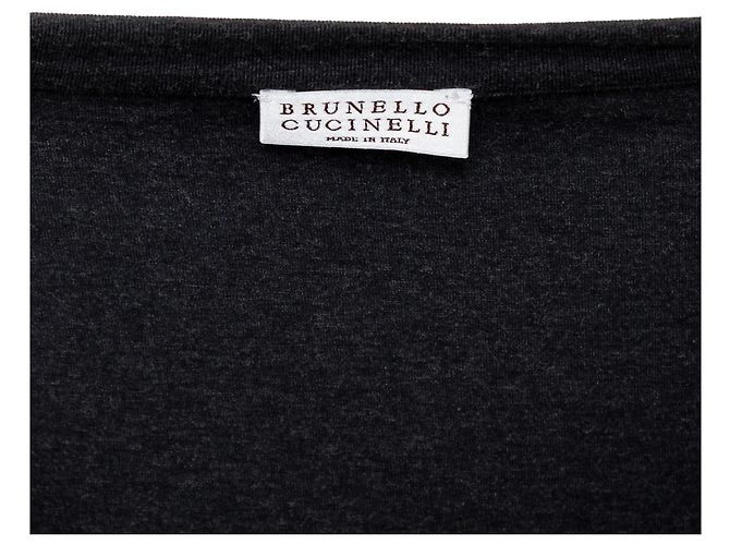 Top de manga larga Brunello Cucinelli Gris Burdeos - vista 8