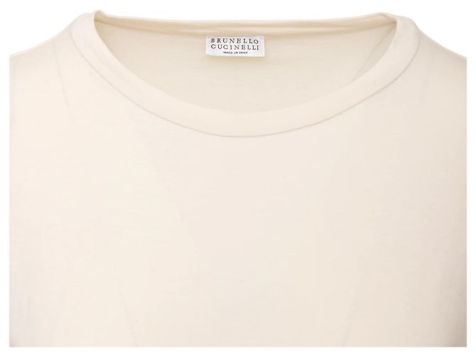 Top de manga larga Brunello Cucinelli Blanco roto - vista 4