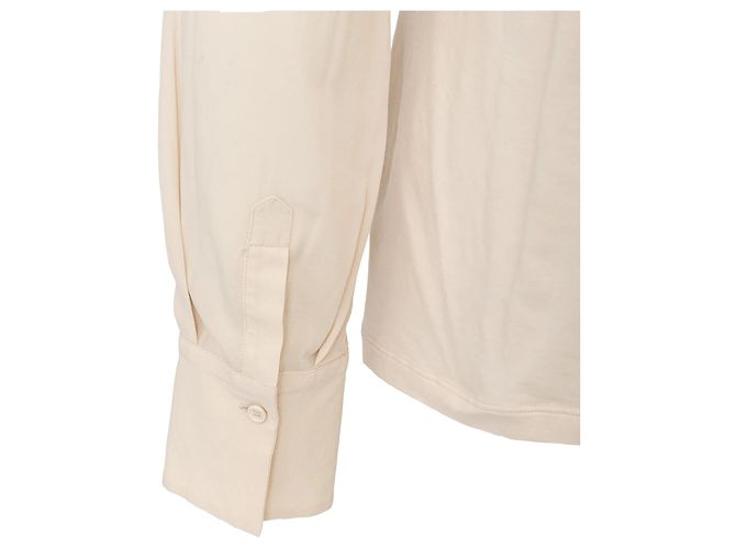 Top de manga larga Brunello Cucinelli Blanco roto - vista 7