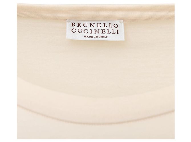 Top de manga larga Brunello Cucinelli Blanco roto - vista 8