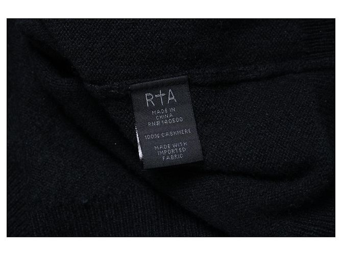 RTA, Kapuzenstrickware mit offenen Schultern Schwarz - Ansicht 5
