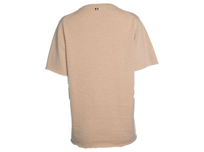 Autre Marque Top de punto beige de cachemira extrema Castaño - vista 3