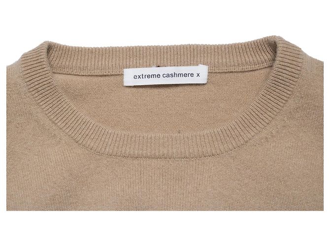 Autre Marque Top de punto beige de cachemira extrema Castaño - vista 5