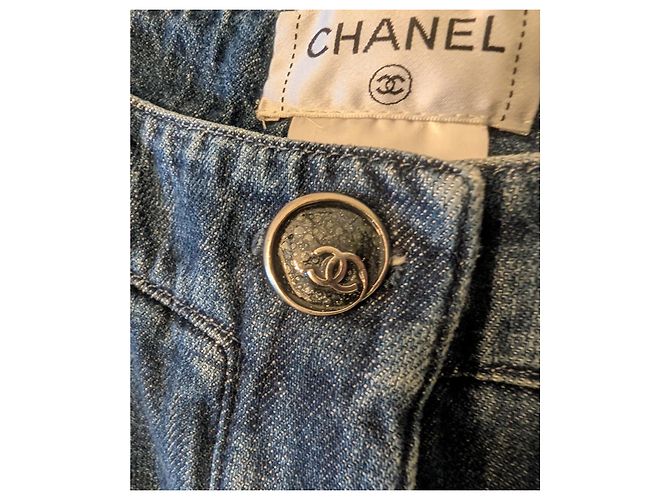 Jeans anchos/grandes Chanel Azul - vista 5