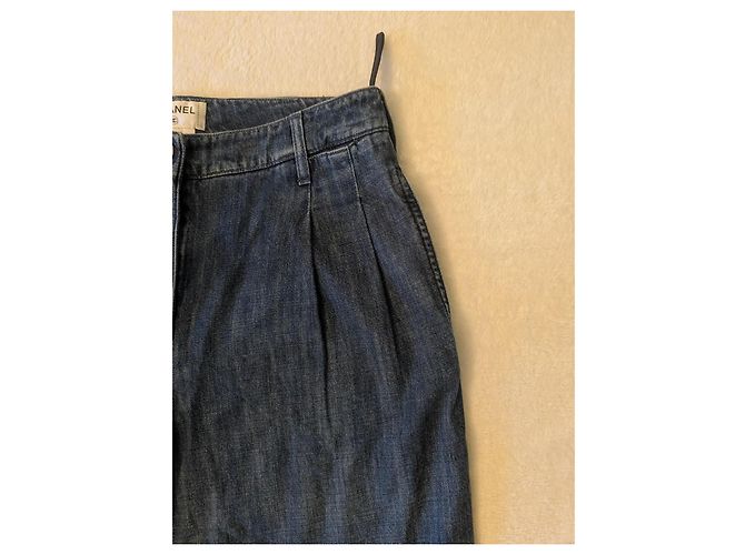 Jeans anchos/grandes Chanel Azul - vista 6