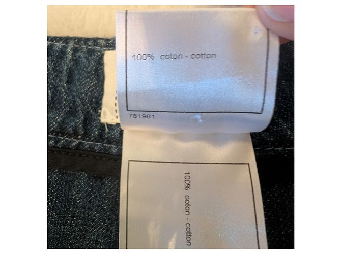 Jeans anchos/grandes Chanel Azul - vista 8