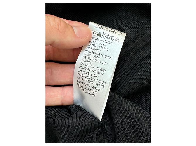 Balmain leather jacket Black White - view 9