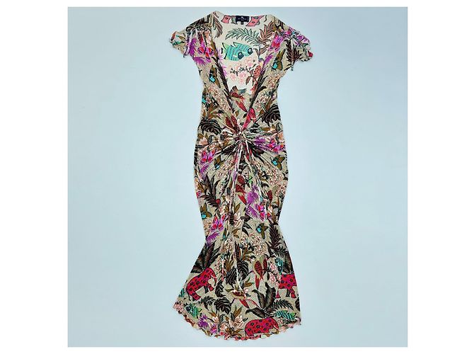 Etro Fauna & Flora Kleid Mehrfarben - Ansicht 2