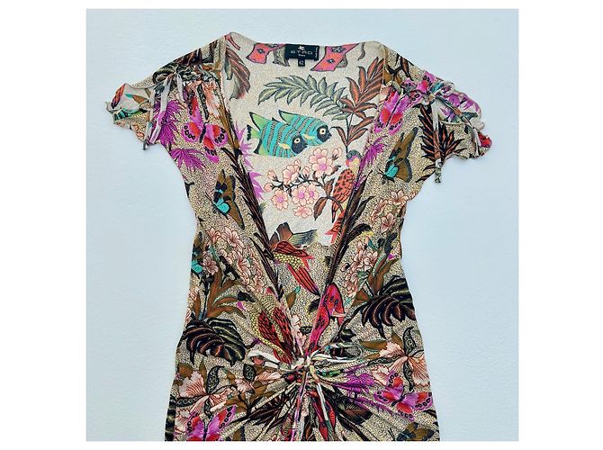 Etro Fauna & Flora Kleid Mehrfarben - Ansicht 7