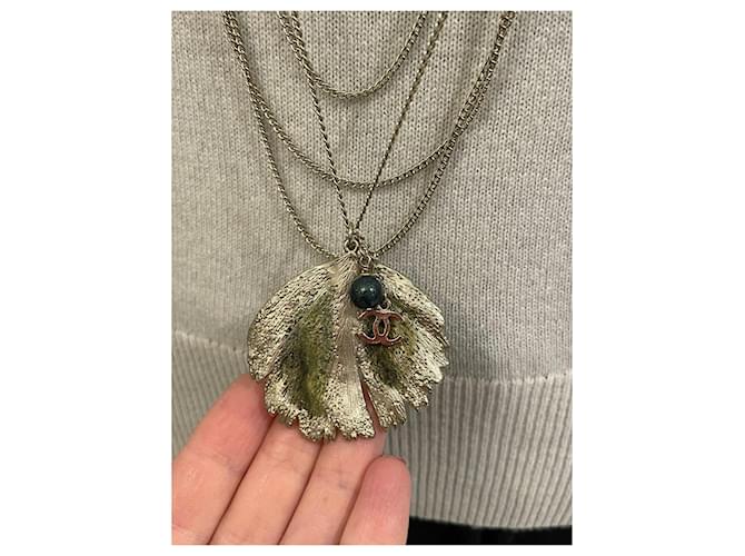 Collana lunga Chanel metallo multicolore - vista 3