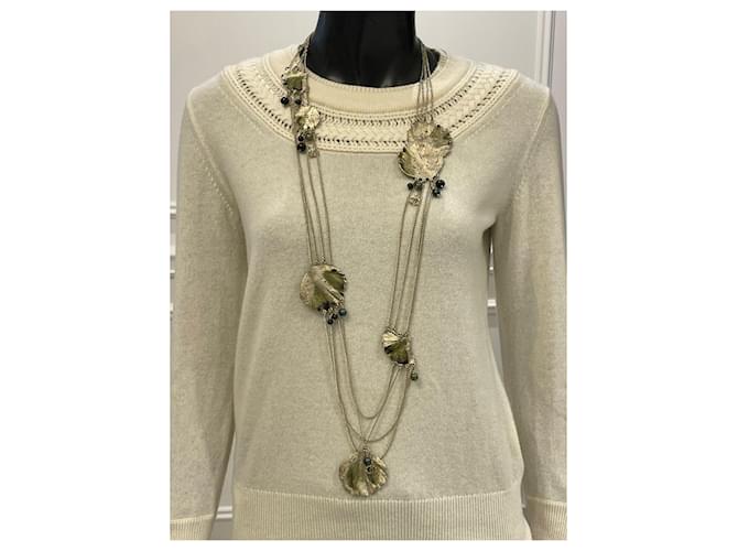 Collana lunga Chanel metallo multicolore - vista 5