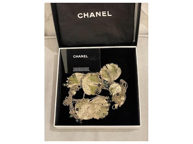 Collana lunga Chanel metallo multicolore - vista 8