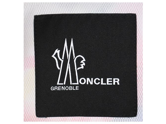 Giacca da sci in piuma stampata Moncler Grenoble Belpeit in nylon multicolore - vista 4