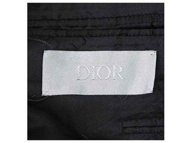 Giacca da abito classica Dior e pantaloni in lana vergine nera Nero - vista 10