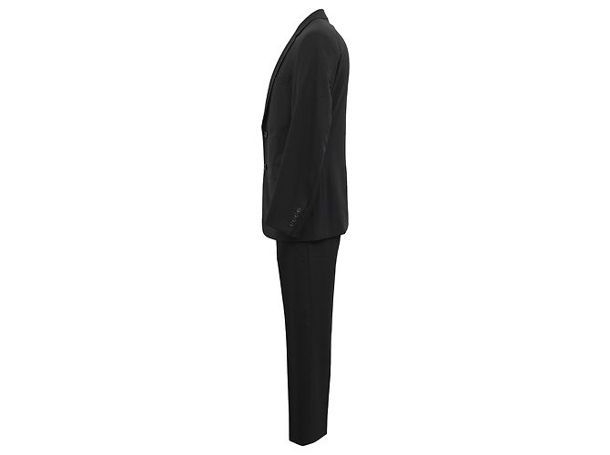 Giacca da abito classica Dior e pantaloni in lana vergine nera Nero - vista 2
