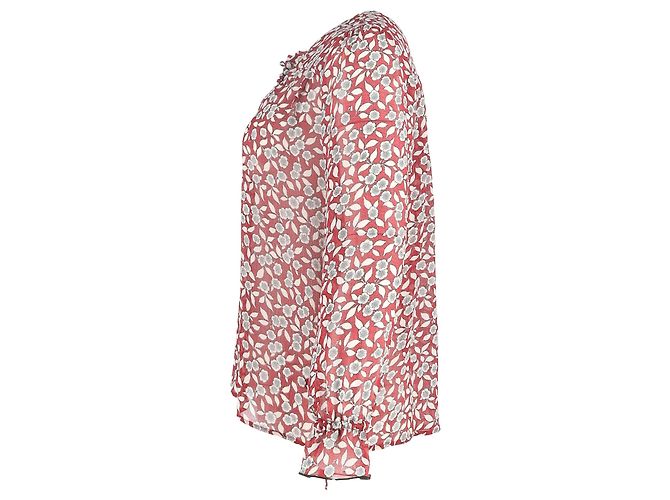 Ba&sh Beatrix Floral Top aus rotem Polyester - Ansicht 2