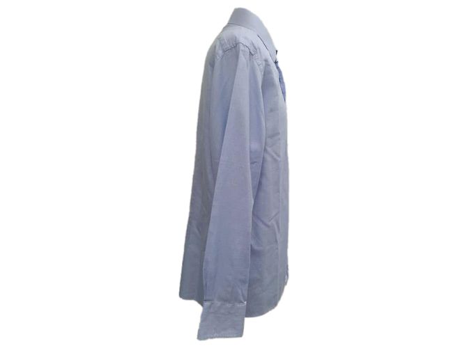 Camicia con bottoni Tom Ford in cotone azzurro Blu Blu chiaro - vista 2