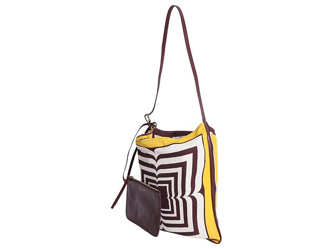 Dries Van Noten Scarf Patterned Shoulder Bag in Multicolor Viscose - view 2