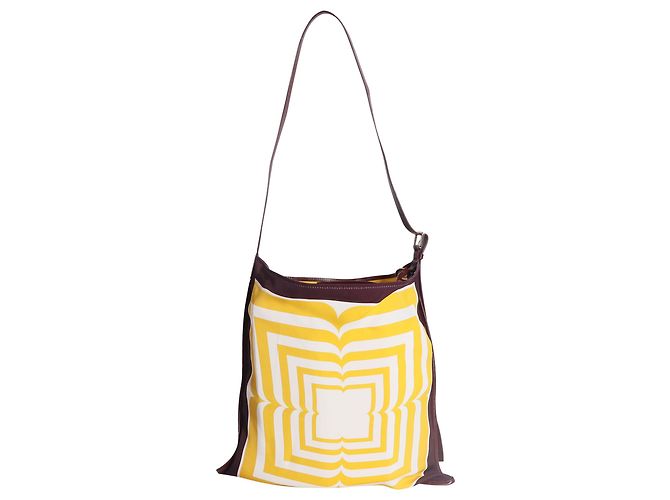 Dries Van Noten Scarf Patterned Shoulder Bag in Multicolor Viscose - view 3