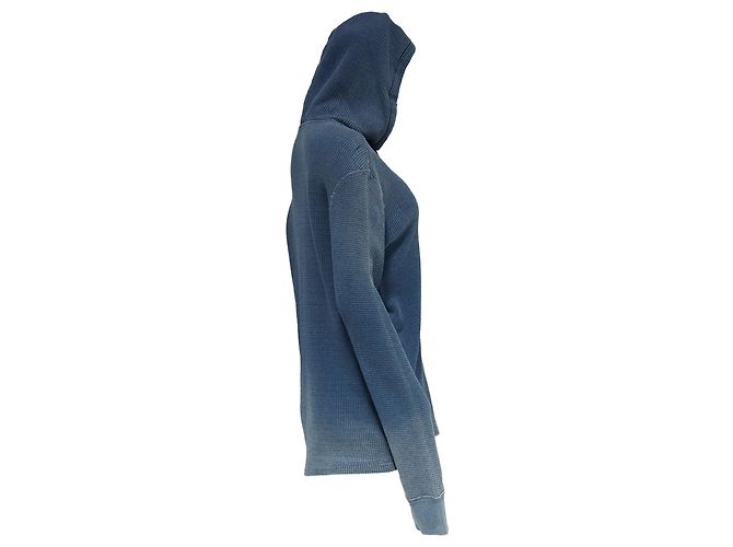 Färbte Kapuzenpullover aus hellblauem Baumwollstoff von Polo Ralph Lauren - Ansicht 3