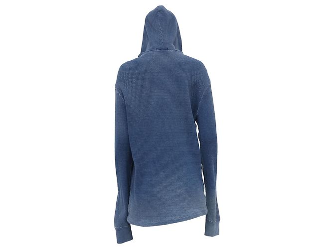 Färbte Kapuzenpullover aus hellblauem Baumwollstoff von Polo Ralph Lauren - Ansicht 4